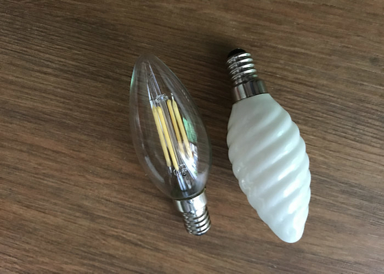 C35 Shape E12 Led Filament Bulb Ac 120v 4w 2700k With Clear Glass Cover supplier